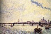 Camille Pissarro London Bridge Spain oil painting artist